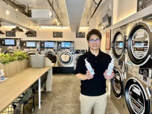ランドリープレス那覇泊店 オーナーの前川さん